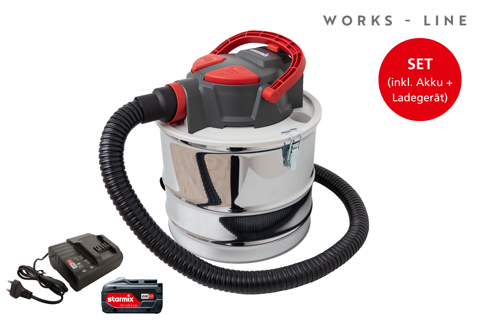 Ash vacuum cleaner AV P-15 18V Ash vacuum cleaner AV P-15 18V
