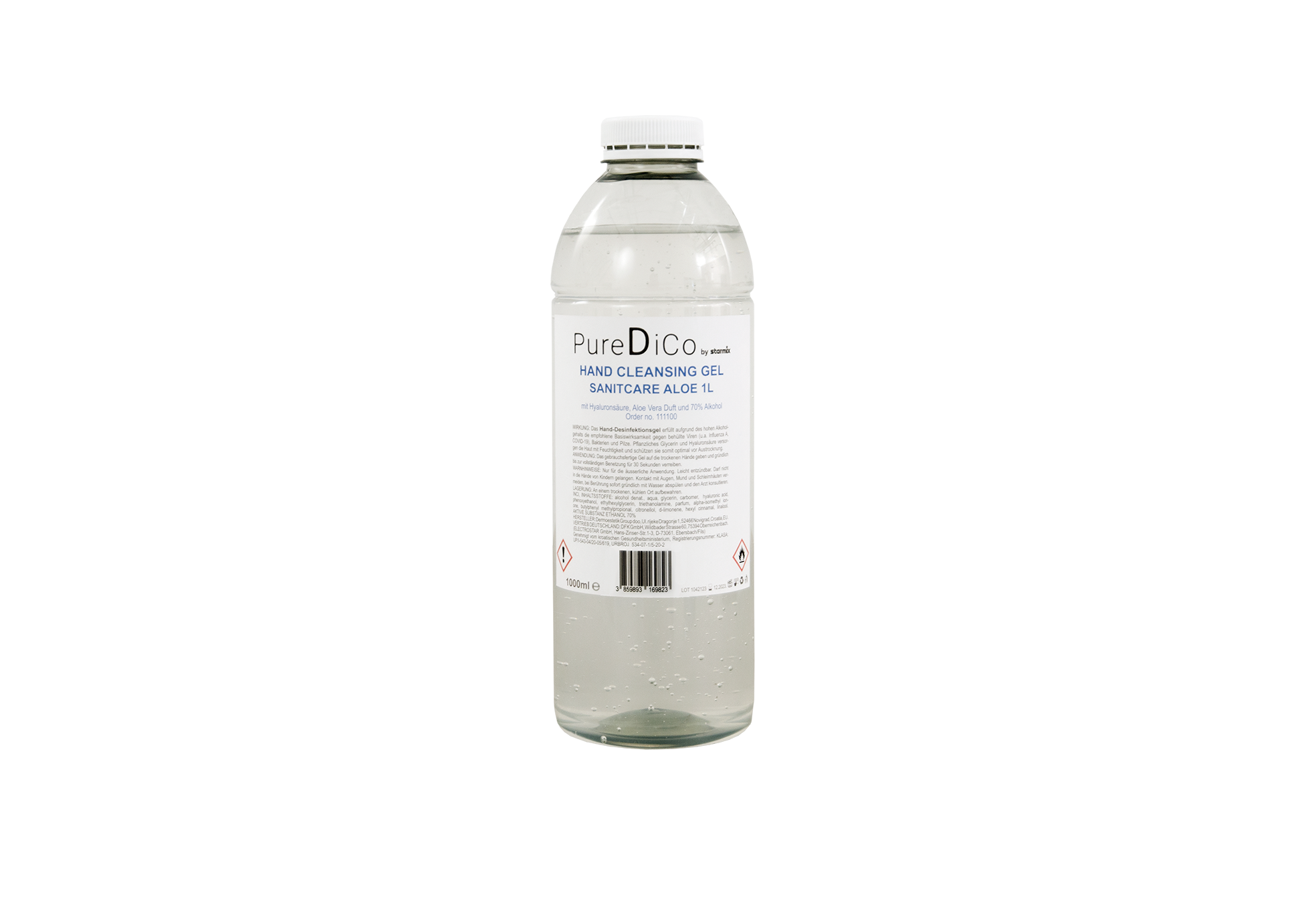 Disinfection gel SanitCare Aloe 1L